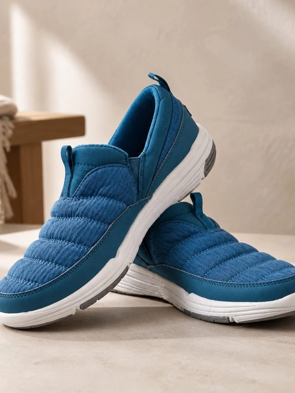 Ryka  Women's size 8M Quilted Slip-On Shoes in Teal